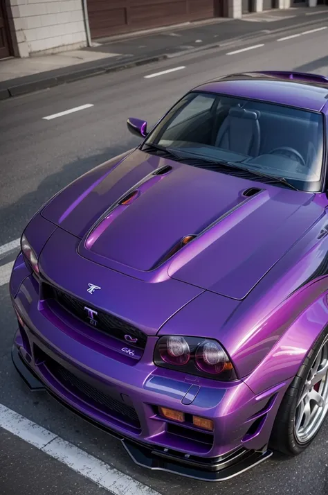 create a purple gtr r34