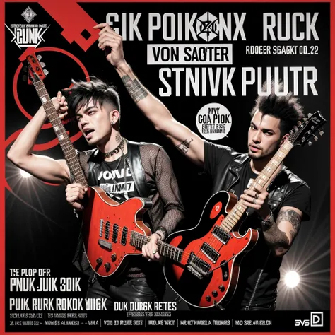 punk rock event poster to edit