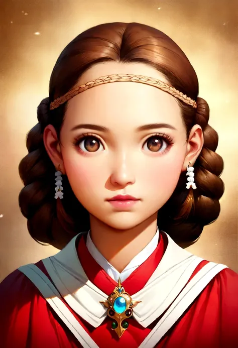 anime woman with hair and a hair braid, realistic portrait of a cholita from the highlands, magical girl portrait, cute character, Nice artistic style, anime art style , maple story character art, Beautiful portrait, Beautiful portrait de chica anime, port...