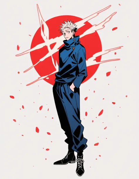 gojo satoru from jujutsu kaisen full body 