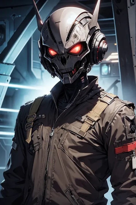 Make an alien race, as if it were a zombie, with clothes and equipment similar to cyverpunk. as if he were living dead