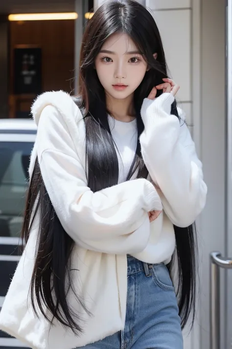 Sorht hair, korean girl