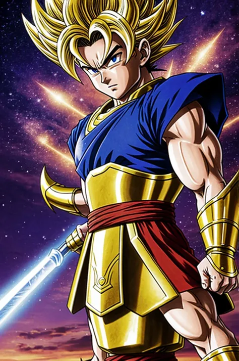 Gohan with Saint Seiya armor