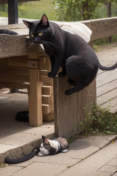 Cat sending a brake