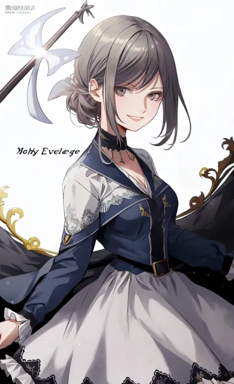  ((best quality)), ((masterpiece)), (detailed), 1girl, Character design, female, dynamic poses, long white grey hair, grey white eyes, very skinny, detailed, best quality, no accesoires around the neck, prominent collarbones, skinny arms, upper body, blank...