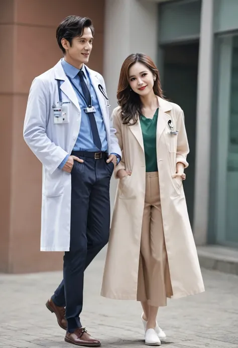 Create a doctor couple, extremely in love