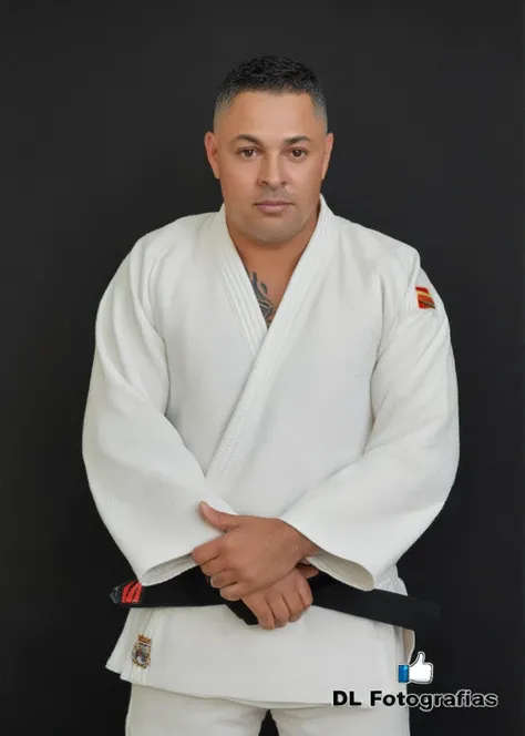 a close up of a man in a white giraffe posing for a picture, wearing a white gi, Ronaldo Nazario, Icaro Carvalho, Ronaldo Nazario Phenomenon, David Rios Ferreira, Riichi Ueshiba, orange give, joe alves, pablo olivera, Joseph Moncada, edu souza, And dos San...