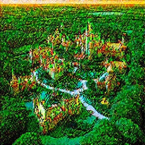 Magic Kingdom with many magical houses ,inspired by Edinburgh and London, surrounded by large forests and green fields, mages, Celtic mythology.