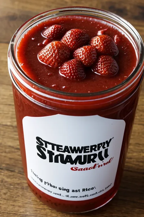 Strawberry jam logo 