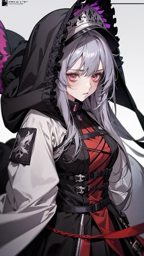 Anime girl with long hair and hood on her head, from Arknights, Detailed portrait of an anime girl, Detailed Anime Character Art, Arknights, Gothic Maiden Anime Girl, Gwaiz, 1 7 year old anime goth girl, From Girls Frontline, Stunning Anime Face Portraits,...