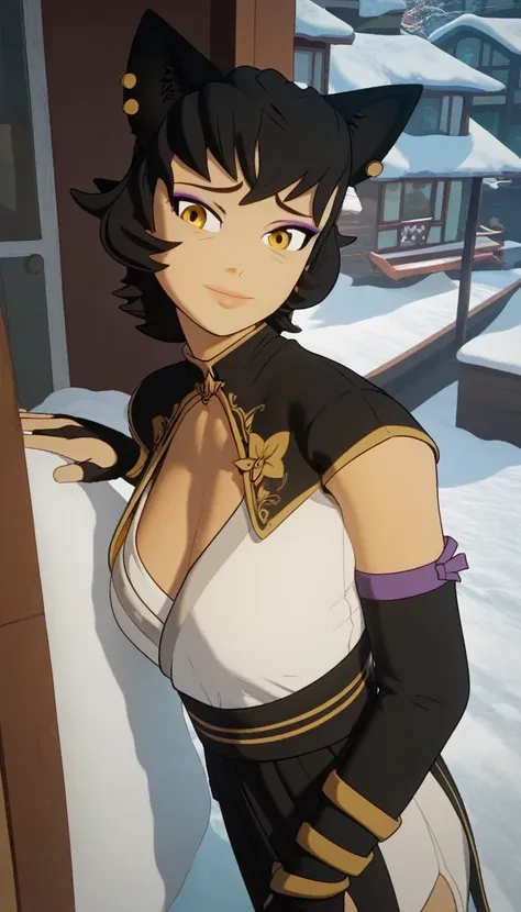 score_9, score_8_up, score_7_up,
mature female,
kali belladonna, large breast,
snowy street,
from above, from side
peeking around corner,
cold