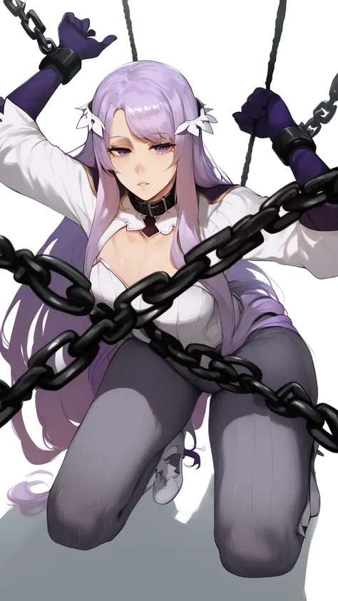 score_9, score_8_up, score_7_up, score_6_up, uncensored, quinella, absurdly purple hair, long hair, hair ornament, purple eyes, ...