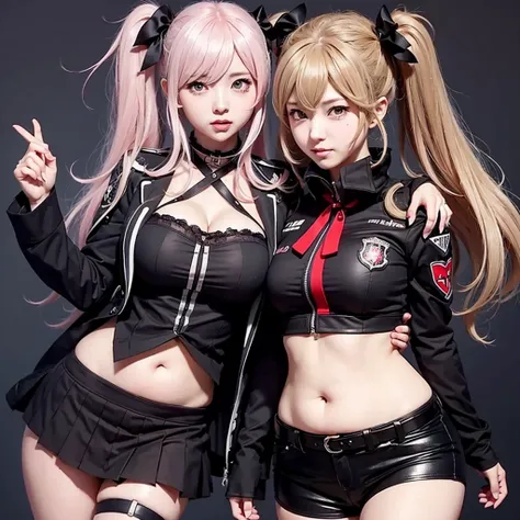  Girls Frontline Style, Tear from Overlord, Junko Enoshima from Danganronpa, , chic, She has a plump, round belly,Plump