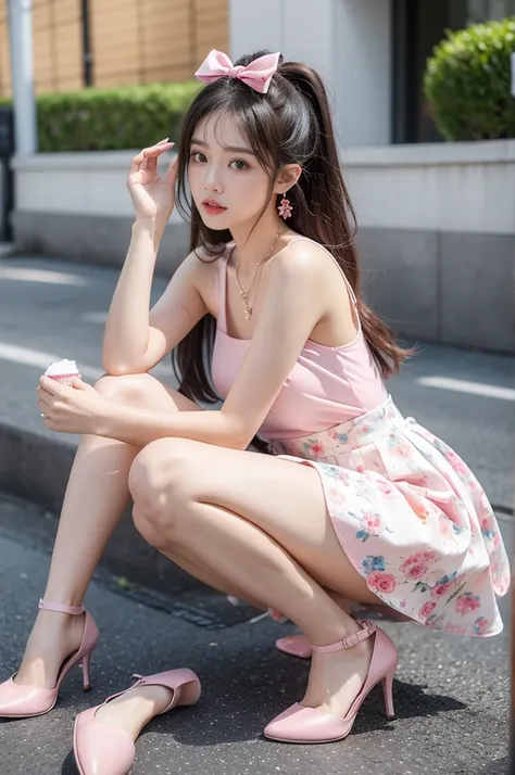 To create a girly and fashionable outfit，You can try the following combinations： Light colors： Choose pink、Blue、Soft ice cream colors such as lavender，These colors are cute and classy.。 Try a floral print dress or top，Increase girlishness。 A-line or pleate...