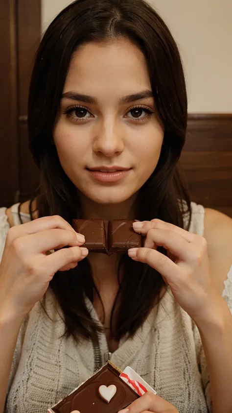  eating chocolate 