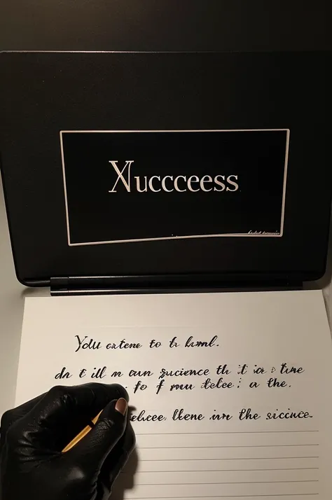 An image with a black background cursive letters say ya "My Notes to Extreme Success"