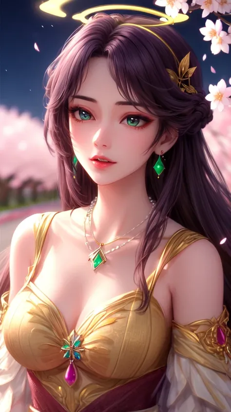 (,1 Girl, Throw,best quality,masterpiece,  ) ,(((Cherry blossoms,,  )))     Ultra-realistic 8k CG, Flawless, Clean, masterpiece, Professional artwork, Famous Artworks, Movie Lighting, Bloom, Perfect face, Pretty Face, fantasy, Like a dream, illusory, Scien...