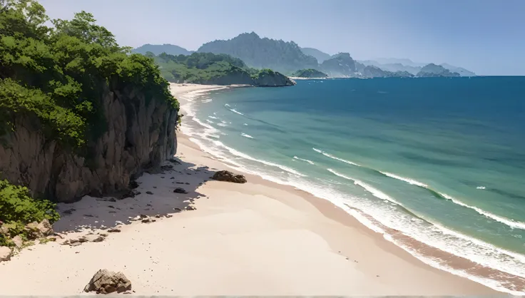 Deserted beach, High detail, Sharpness, Clear vision