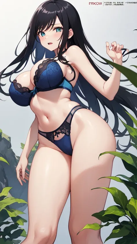 Nico Robin、Big 、Big Breasts、Blue Lingerie、Firm stomach、Big Ass、sexy、Sexy、transformation、Semi-long hair、Black Hair、Show cleavage、Crotch bite、gravure