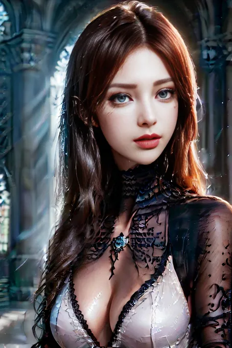 masterpiece, (front focus), surrealist female portrait, fantasy art, realism, dynamic lighting, art station, poster, volumetric lighting, highly detailed face, black and fluffy eyes, shiny pupils,4K, award-winning, 1 girl, understated,fullbody shot, (offic...