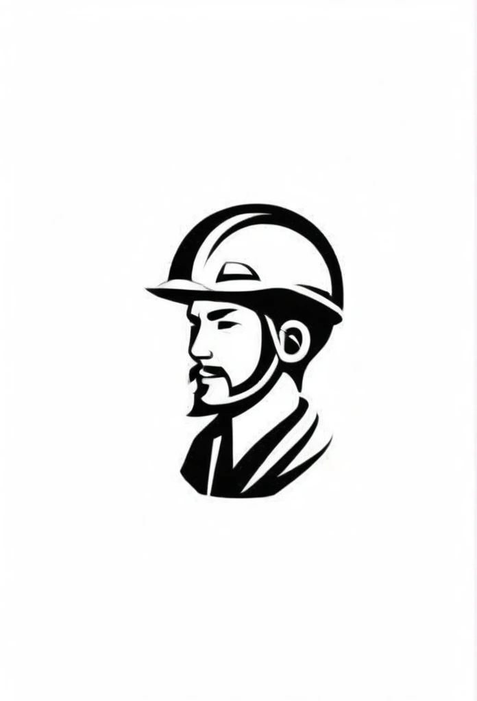 Logos of Japanese industrial companies

A person wearing a safety helmet who works hard with tools, such as a small spanner, is included in the logo

chic and modern design
monotone


The background is white