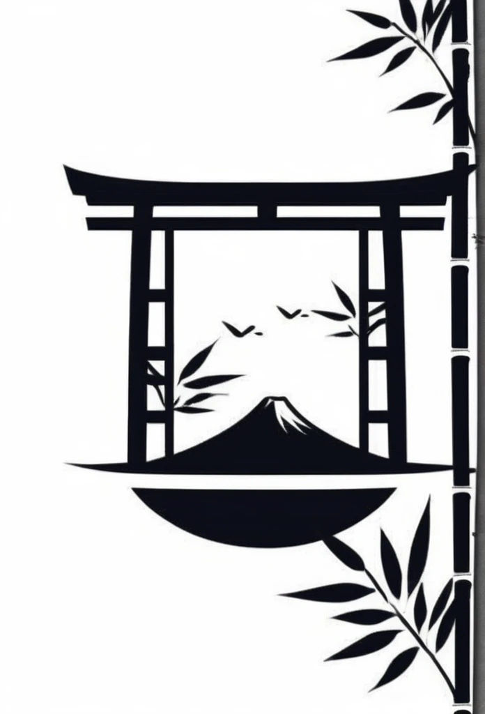 Japanese label logo bamboo grove、Bamboo leaves, etc.、Old Japanese traditional streetscape、Slipping through the gaps、飛んでいるかのようなロゴ
蝶はBamboo leaves, etc.で隠れている

渋い、Japanese-style design Cool Japanese taste such as shrines Chic and modern design Monotone backg...