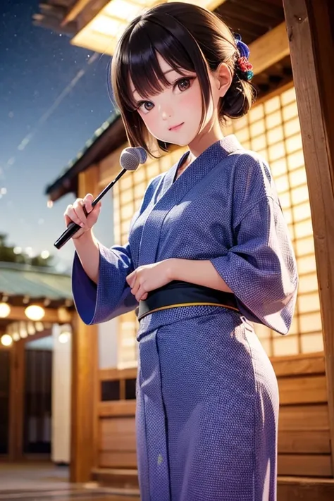 Yukata, firework