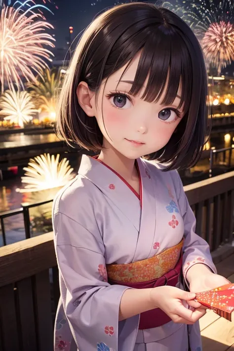 Yukata, firework