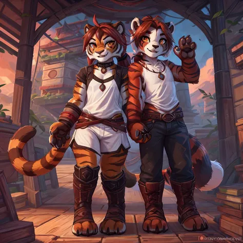 (4fingers), small_round_ears, small_panda_ears, pandaren, world_of_warcraft, furry, anthropomorphic, fluffy_tail, foxtail, cfema...