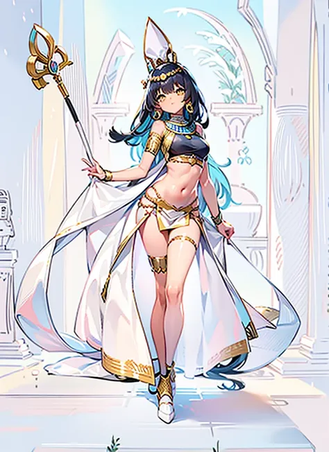 sexy，beauty，charm，half naked，enchanting，graceful，graceful，charm，egyptian style，queen of beauty，girl，flat chest，white，light gauze...