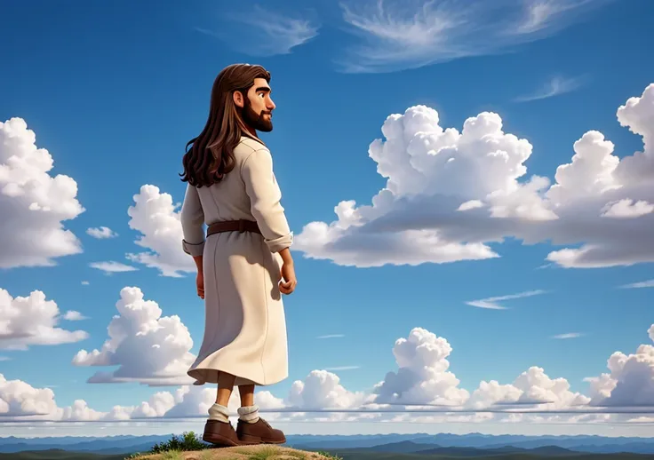 Jesus Walking on Clouds Ultra HD