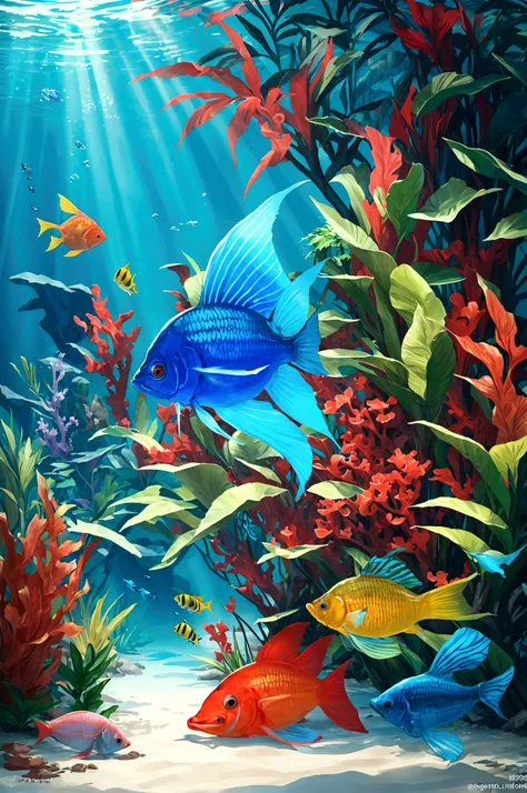 Fantastic tropical fish