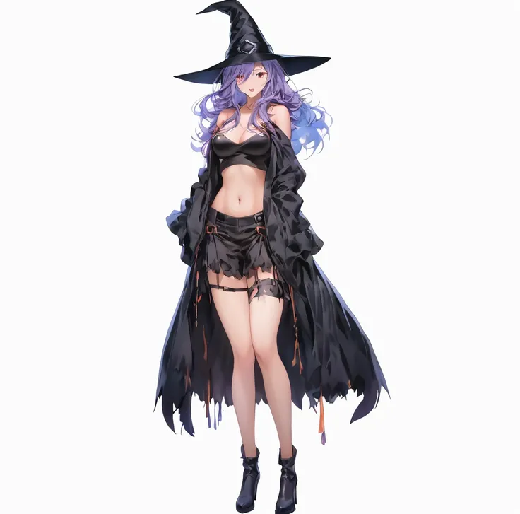 witch、Woman in her 20s、older sister(((detailed)))Perfect Face、Immoral Face、 (((detailed)))Extreme clothing、coat、witchの帽子 (((detailed)))glamorous figure、Big Breasts、Firm breasts(((detailed)))Full Body Shot、Highest quality