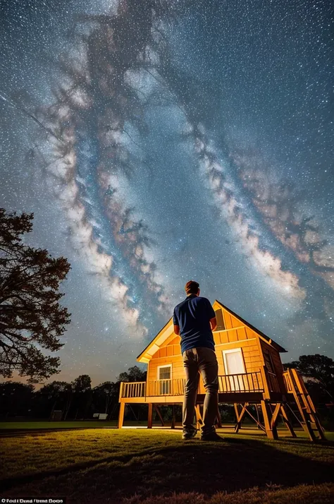 One night, while observing the starry sky with his telescope in a city park, Alex noticed something strange