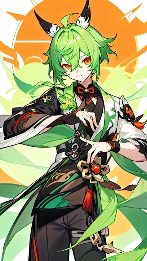 an image of a character from the game genshin rise, genshin impact keqing, genshin impact zhongli, genshin impact character, Artwork detailed by Onmyoji, guilty gear art style, male anime character, shigenori soejima illustration, anime key art, Detailed a...