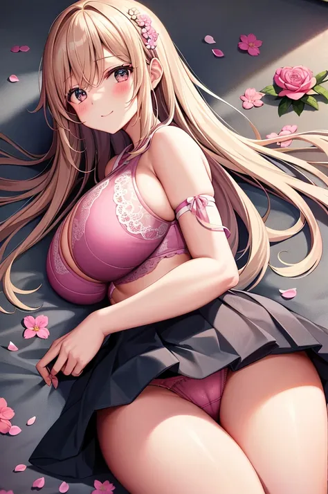 Highest quality、High resolution、Detailed Background、Beautiful and dense face、Beautiful, smooth skin、Skin Texture、On all fours、
10代のcute美少女、黒髪のcute髪型、(Huge breasts:1.3)、(Big Ass:1.3)、Realistic、Perfect body line、Backwards、Accentuate your butt、Pink lace flowe...