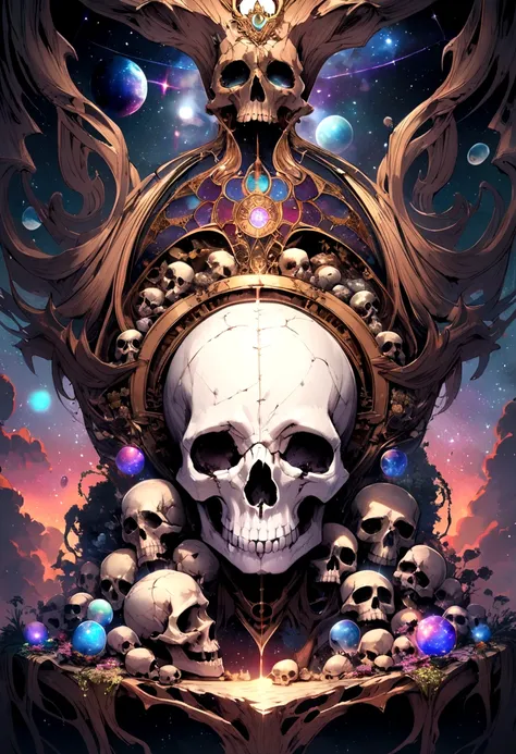 Cosmic, Skull, overwhelming