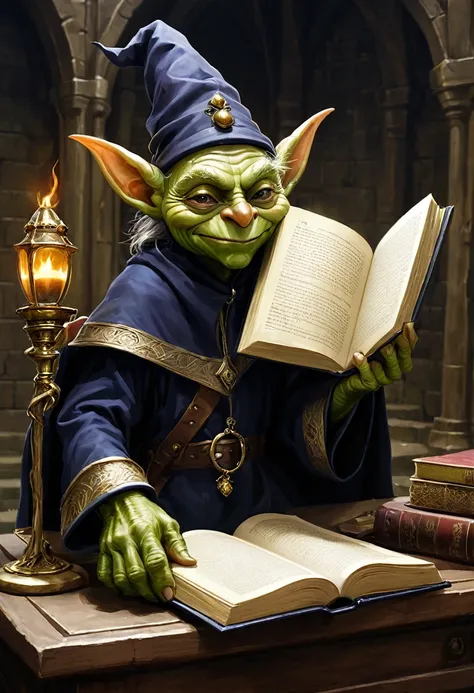 wise goblin, holder of all the knowledge in the world, king of the first and last men, first of your name