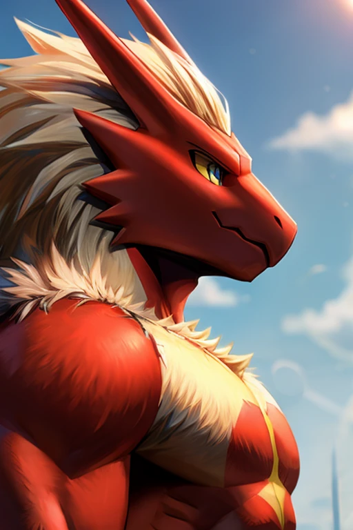 Blaziken, hunk,, profile