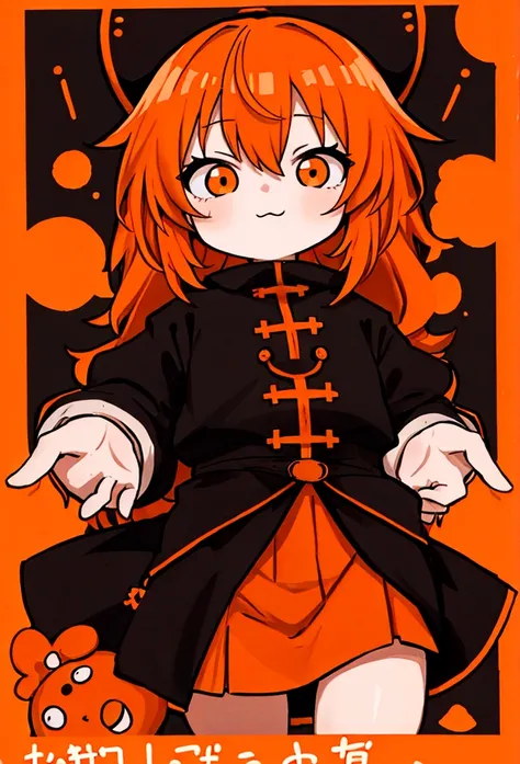 chibi with orange hair