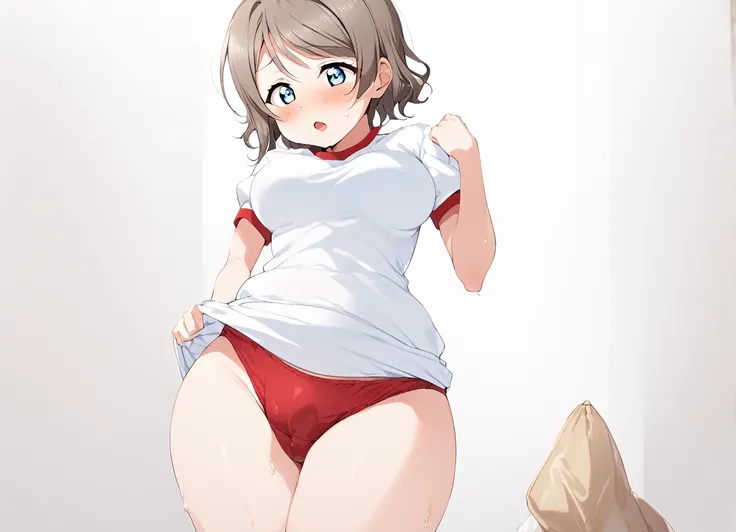 1 Girl Love Live Watanabe You Gym Uniform Inflatable Red Panties Erect Panties Large Expansion