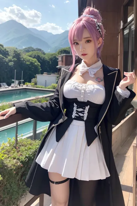 Rem、Re:Zero、Big Breastaid outfit
