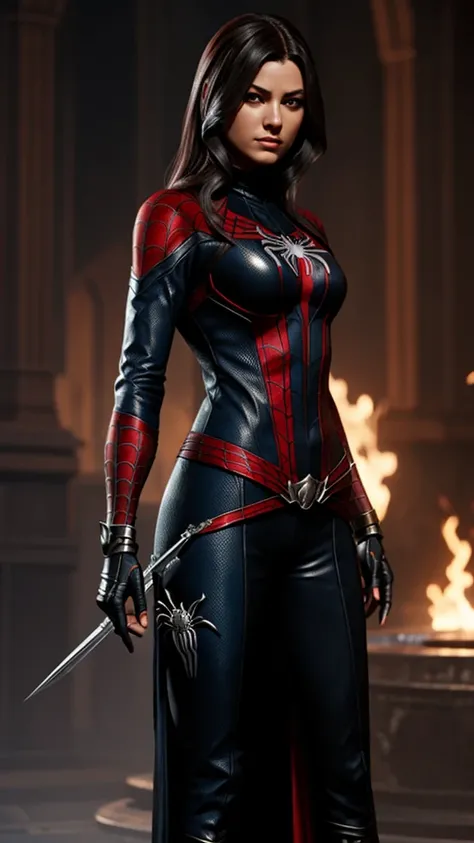 Spider-themed female character," "luxury assassin character," or "Fantasy characters are cool and cool.
