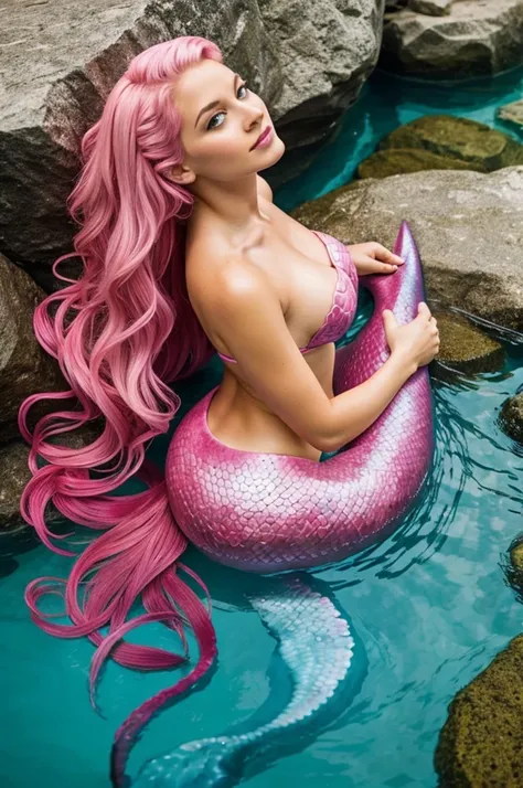 pink mermaid