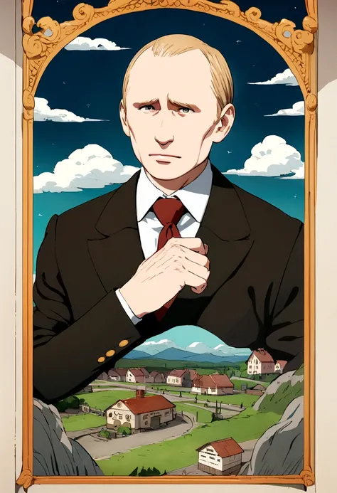 Putin and Ghibli-style animation