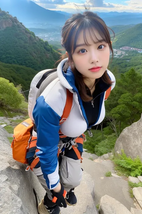 (masterpiece, ultra-detailed, ultra-realistic, best quality, clear focus), (ultra-high resolution, 8k, 16k:1.3), (full body:1.3), (very wide shot), perfect anatomy, perfect face, (detailed face, detailed eye), (18 years old Japanese girl), (wearing a profe...