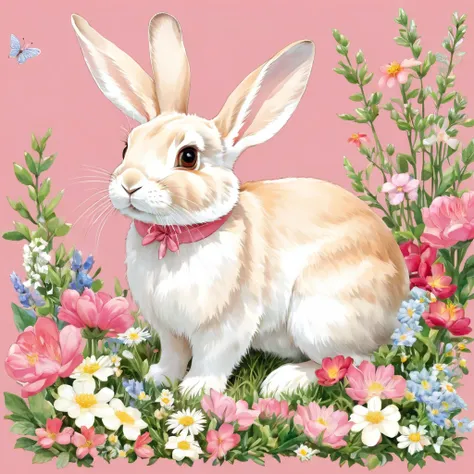 Lovelyone example,Rabbit&#39;s Den,Hamsterの親子:animal:Lovely:Nestle:Sleep:Comfortable and warm:Looks happy,one example,Pop music,colorfulに,color,dim,light,A mother and her baby rabbit are sleeping:Dreaming of happiness,The nest is warm and full of happiness...