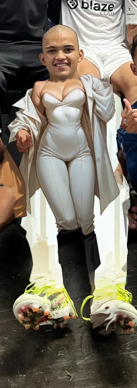 Realistic white suit