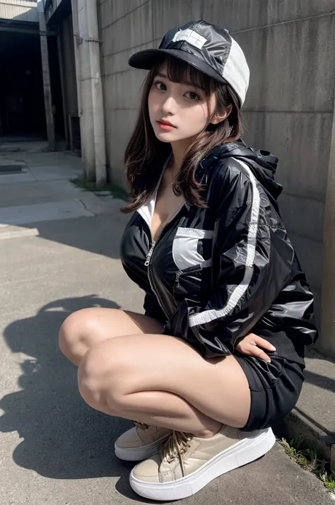 Masterpiece, 8K, award-winning photos, photorealistic, realistic, ultra detailed, ultra high definition, ray tracung, _ the most beautiful, Gravure quality for high-end fashion magazines, 22 years old ,(sexy,Japanese idol, gray hair, short hair),shiny skin...