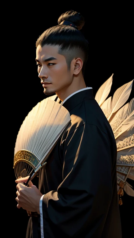 oriental、man in simple ancient chinese costume、ancient chinese hairstyle male、highest quality、masterpiece、ultra-high resolution、...